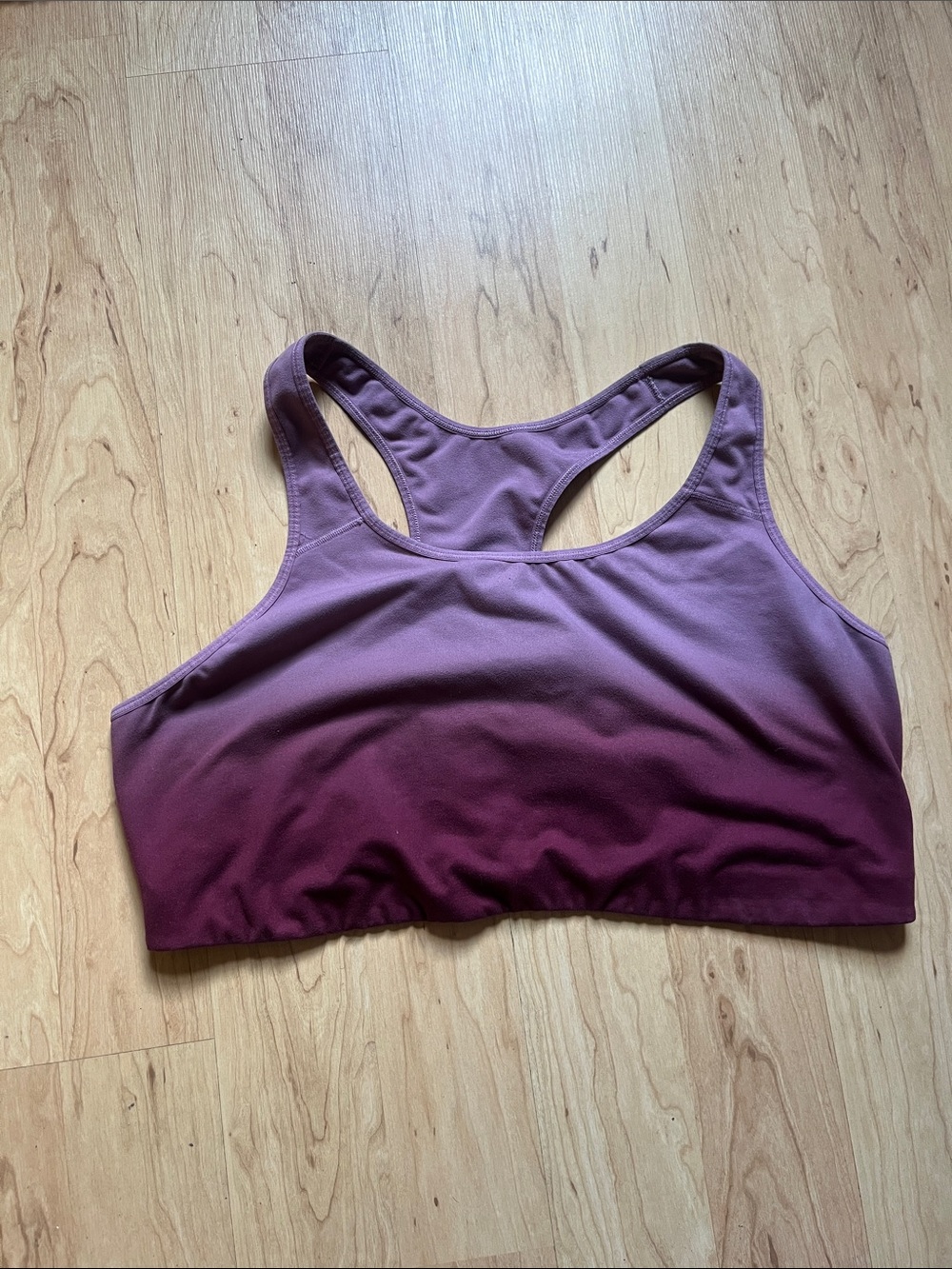Old Navy Purple Ombre Racerback Sports Bra